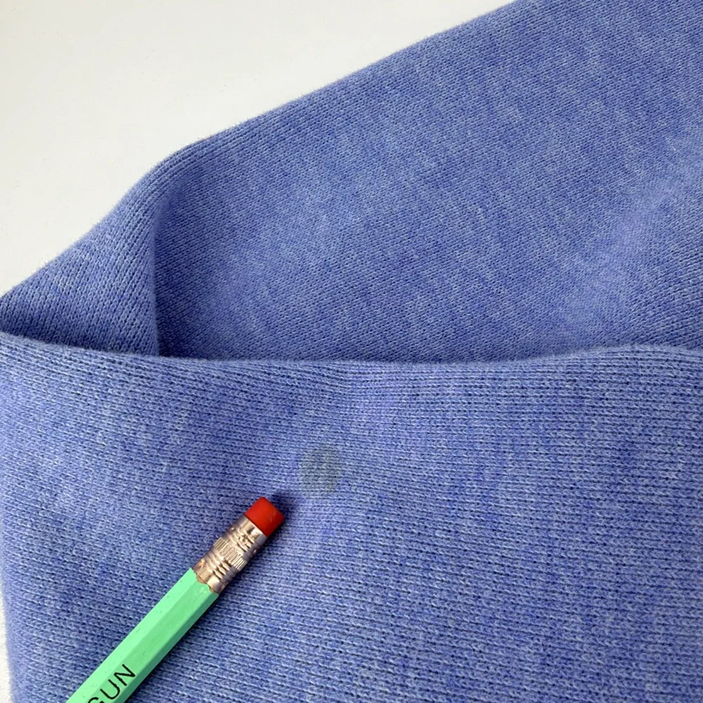 Polo Ralph Lauren Quarter Zip Cotton Pullover Sweater XL Blue Heathered Pony